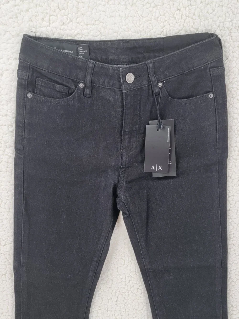A|X Armani Exchange Women's Super Skinny Jeans Black, W26 x L28